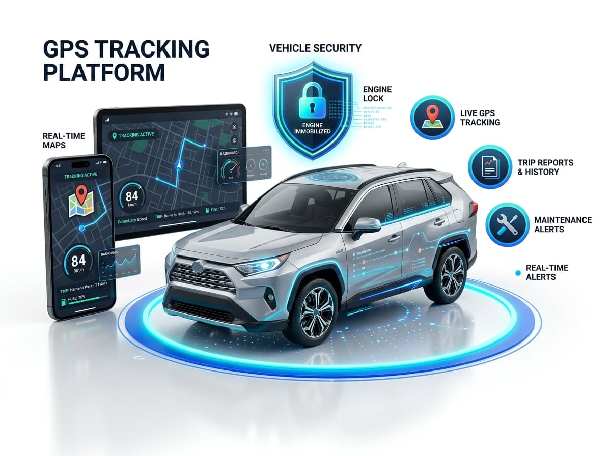CityTrack smart GPS tracking — real-time location, geofence, and multi-device apps