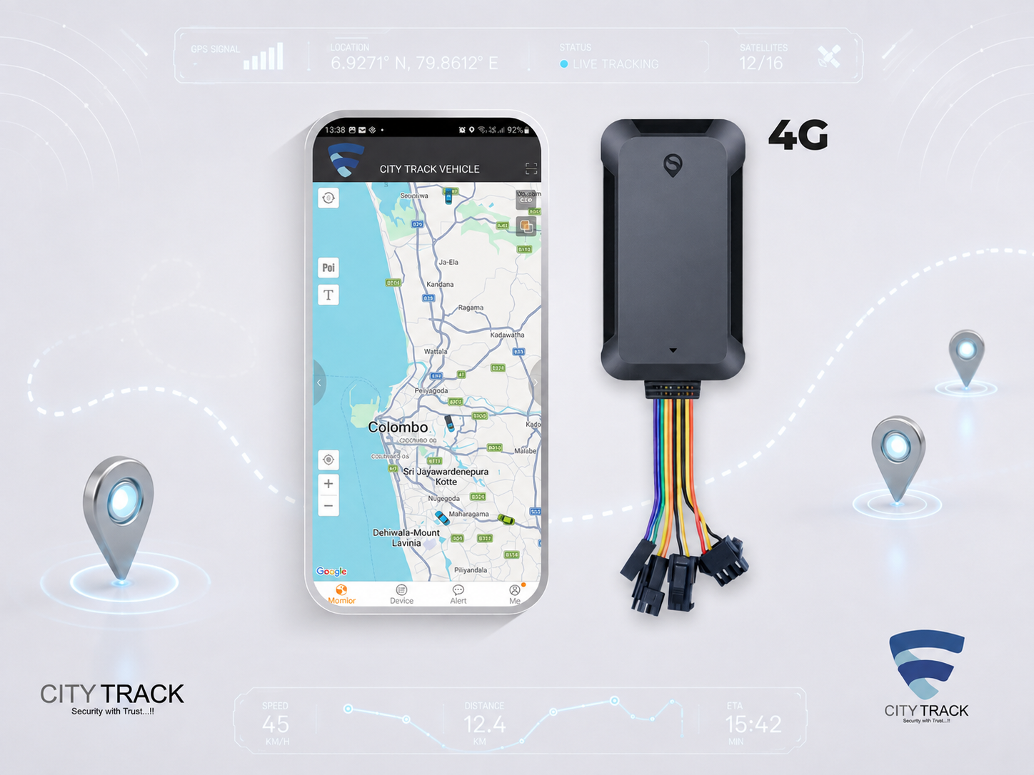 CityTrack  NS5L 4G Vehicle GPS Tracker